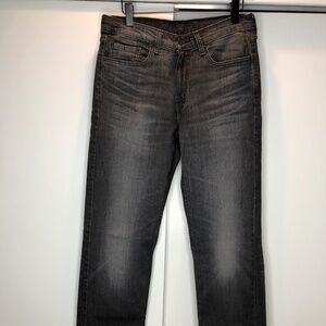 Mens Levis 514 Black faded jeans , W 32 L 34 , New Condition